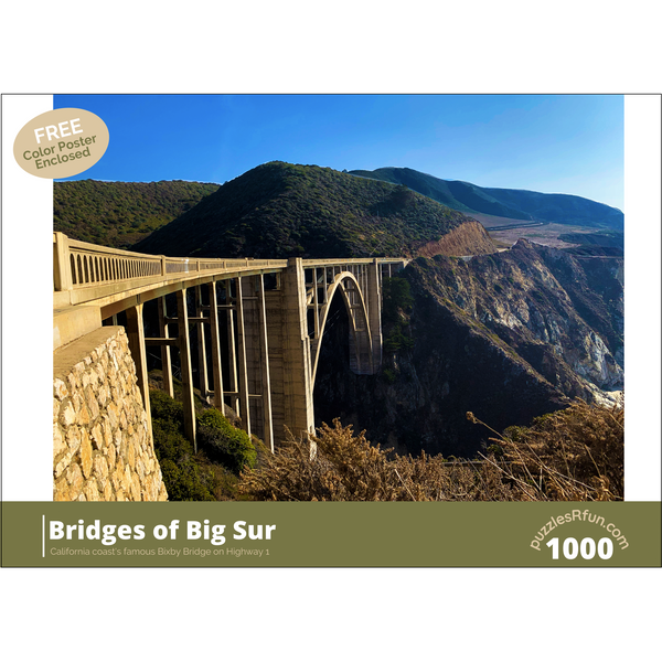 Bridges of Big Sur 1000 Piece Jigsaw Puzzle