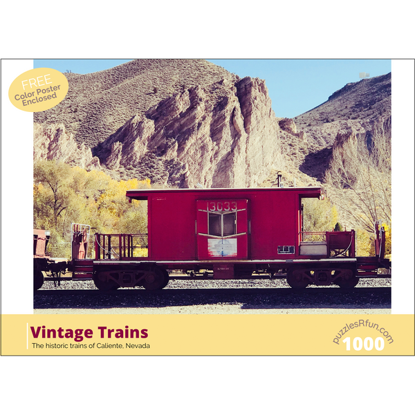 Vintage Trains 1000 Piece Jigsaw Puzzle